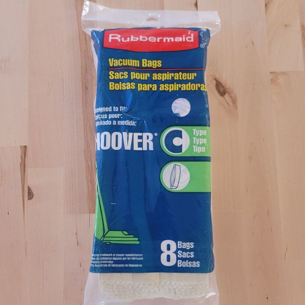 Rubbermaid Vacuum Bags Hoover Type C 8 count New Old Stock